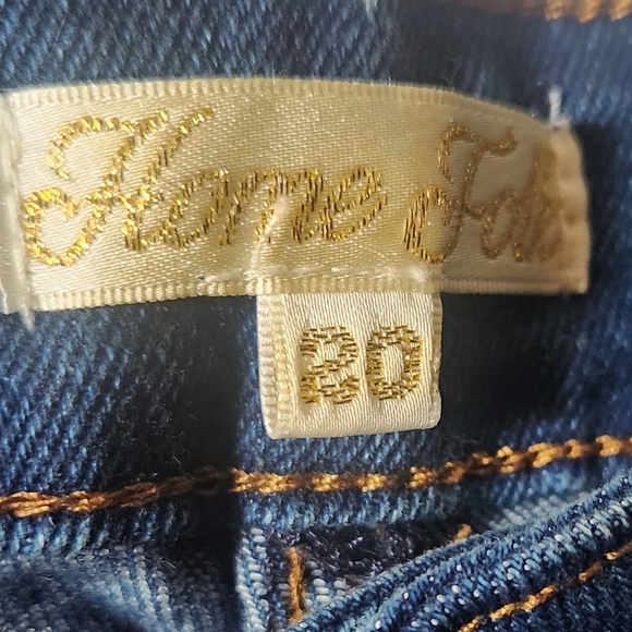 Home Folk Distressed Bell Bottom Jeans Size 20 - Picture 3 of 5